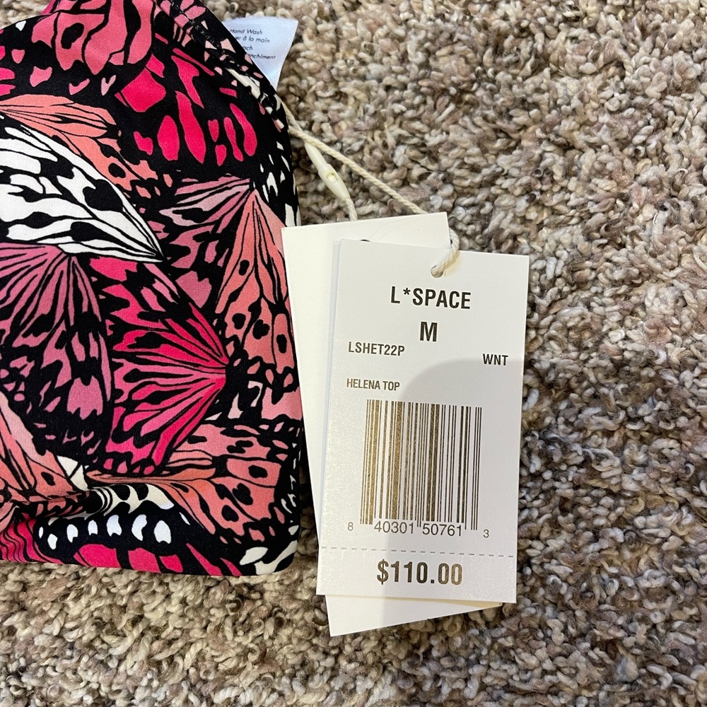 L*Space Helena Bikini Top in Butterfly Print - Picture 3 of 5